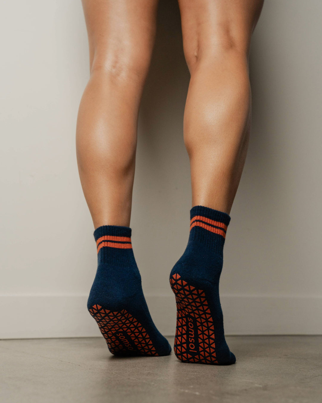 Midnight Blue Grip Socks