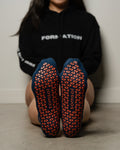 Midnight Blue Grip Socks